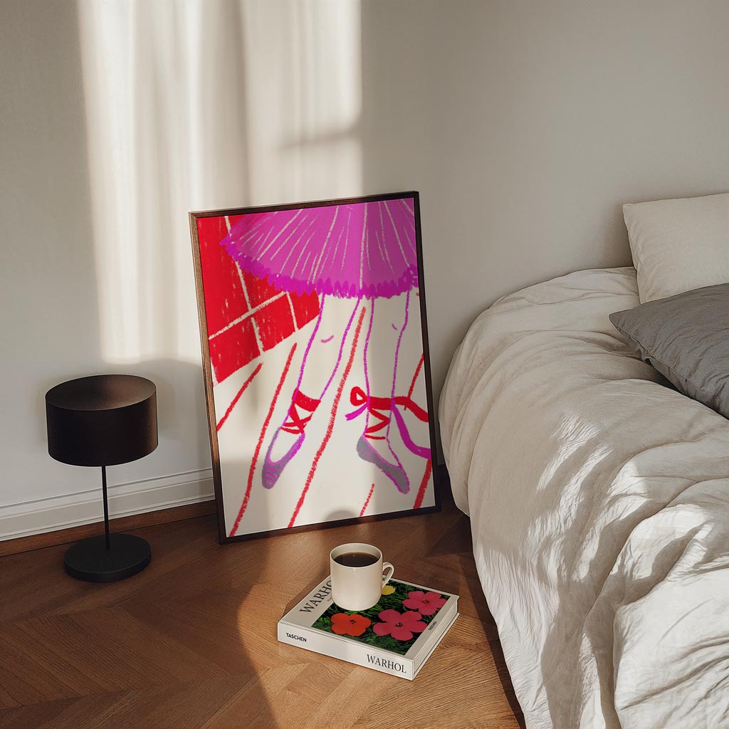 Elegante Ballerina – staande zomer wanddecoratie van WallArtistic