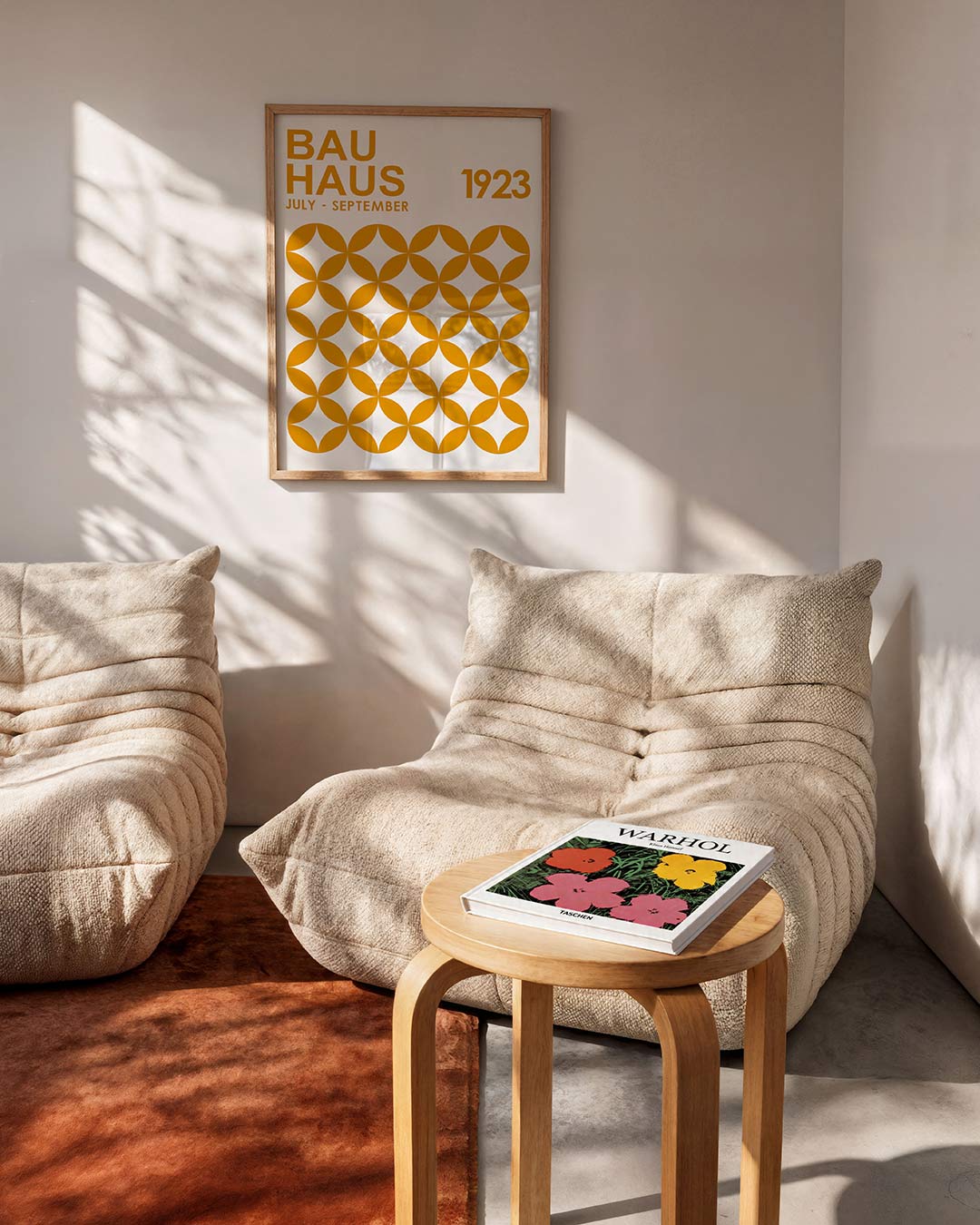 Abstracte – moderne Bauhaus wandkunst als poster