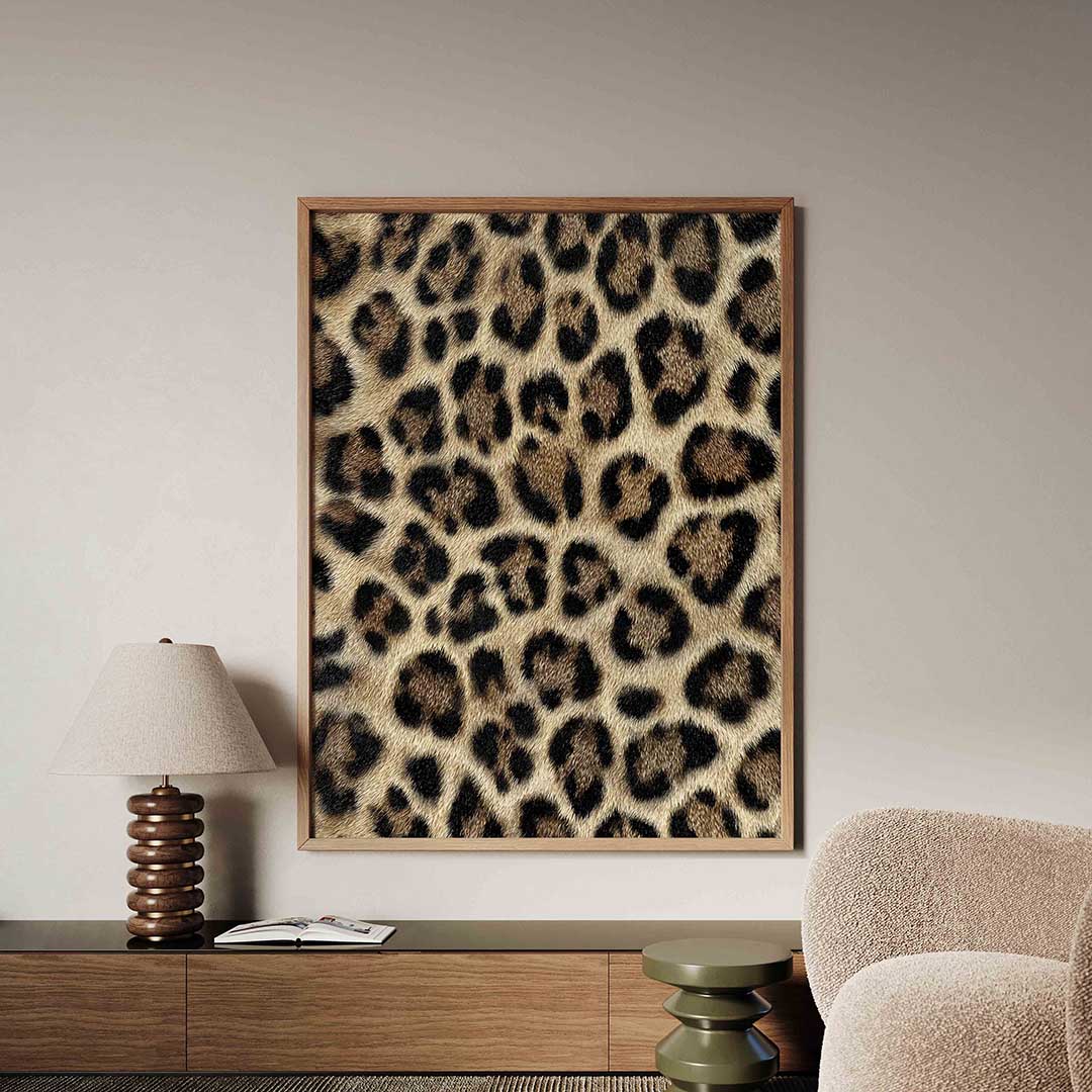 Luipaardprint – safari poster in staand formaat