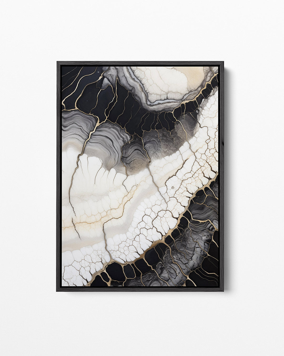 Organische lijnen compositie – staand wanddecoratie kunstwerk