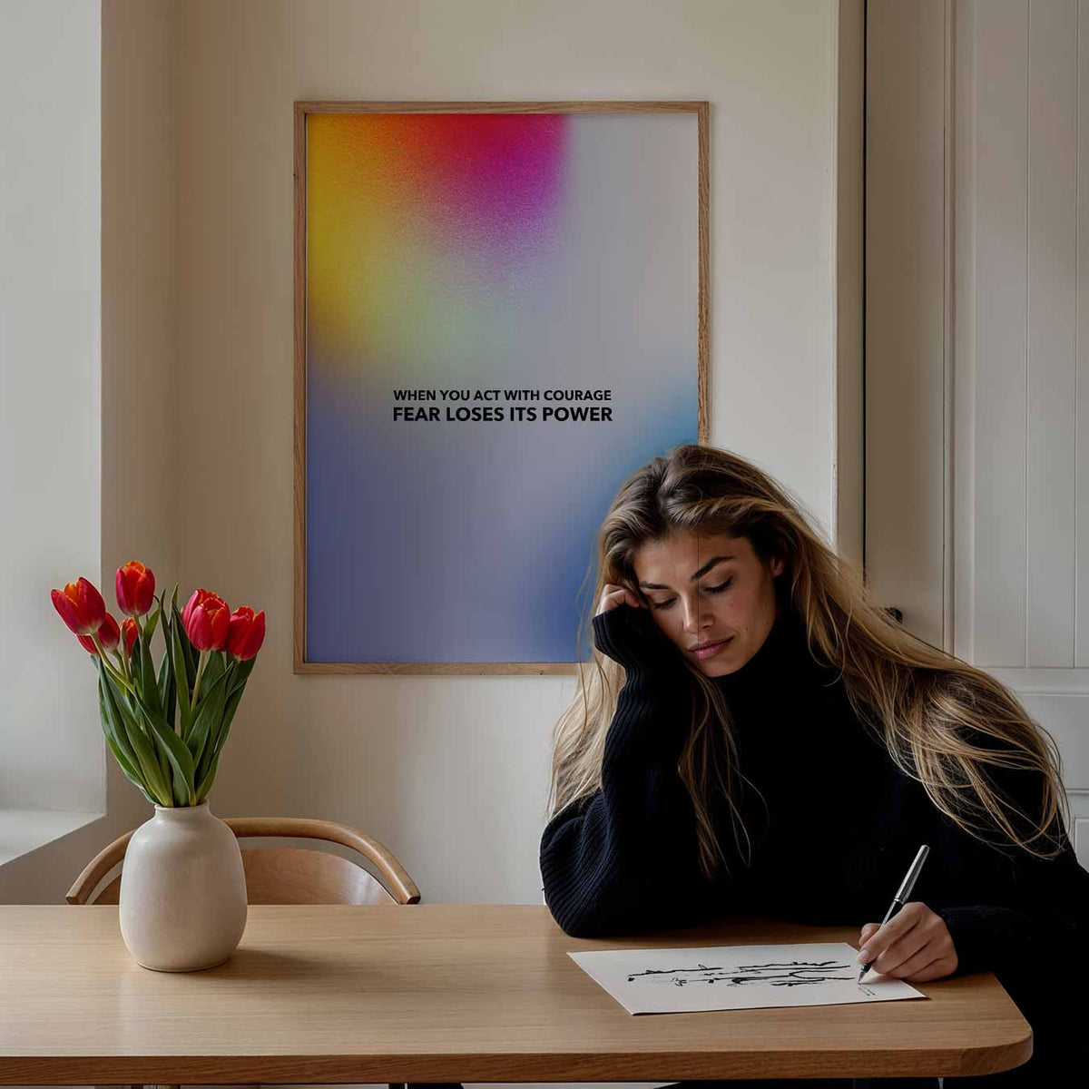 Abstracte – mindful portret poster, afbeelding 7