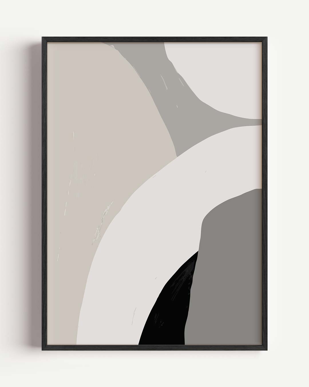 Minimalistische Abstracte Kleurcompositie – kleurrijke abstracte portret poster als wanddecoratie