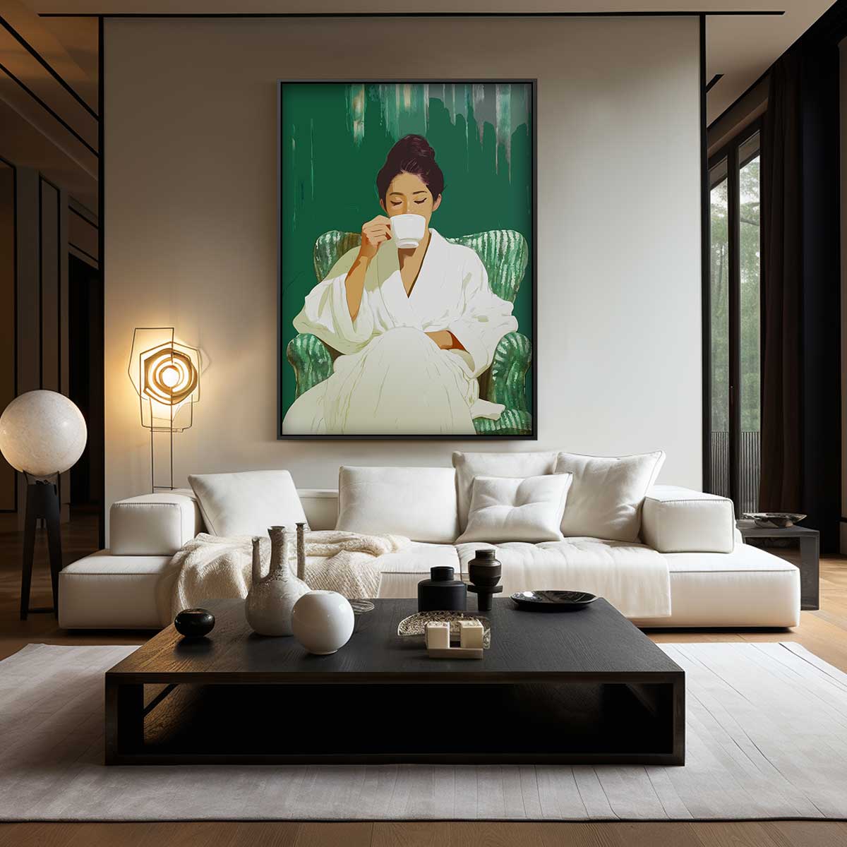 Moment van Rust – modern portret kunstwerk van WallArtistic