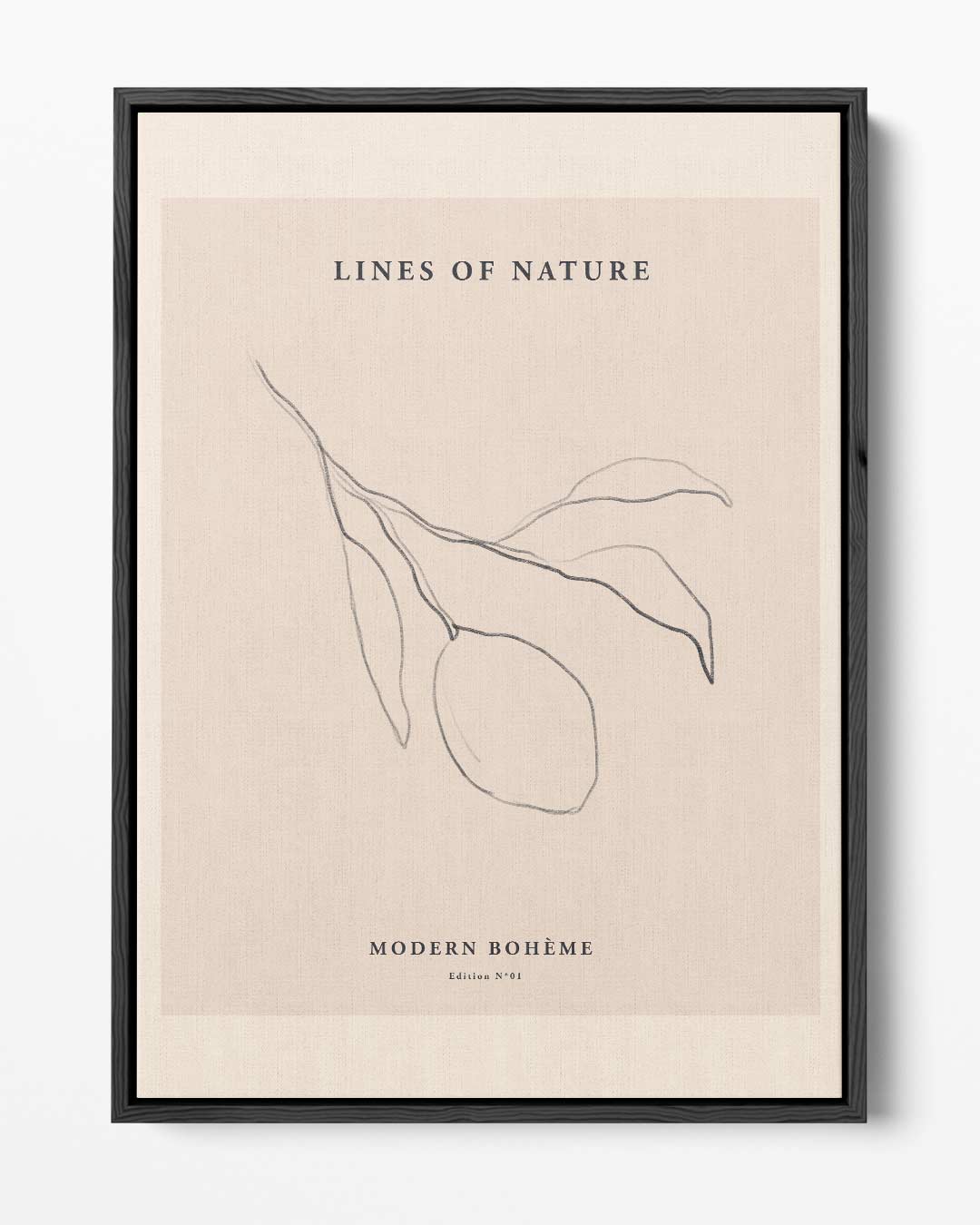 Lines of Nature Poster – portret kunstwerk als wanddecoratie