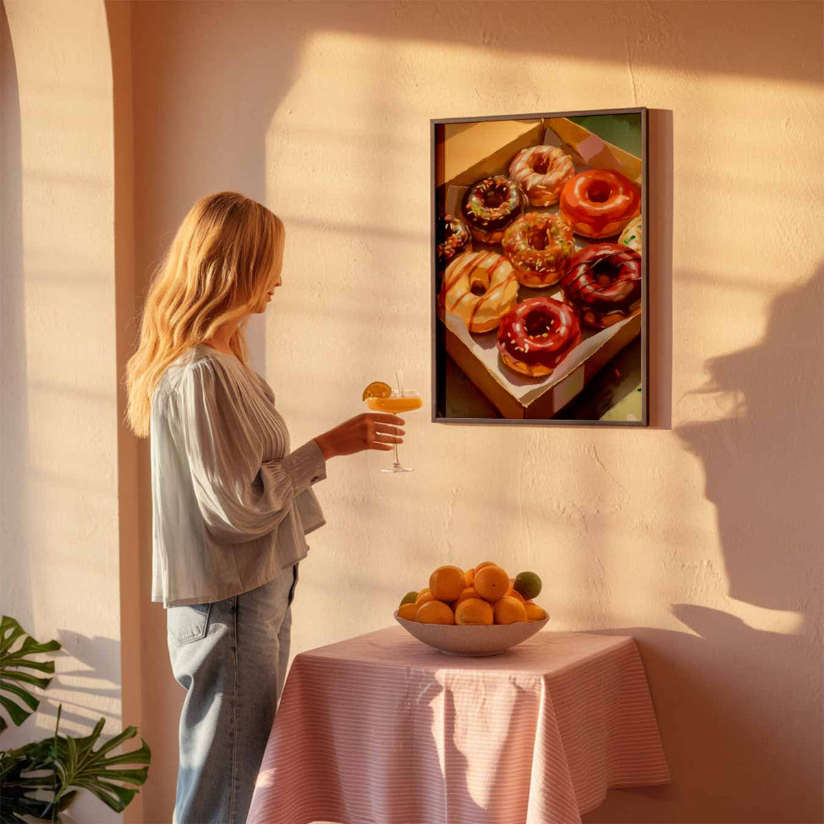 Donuts – keuken poster als sfeervolle staande wanddecoratie
