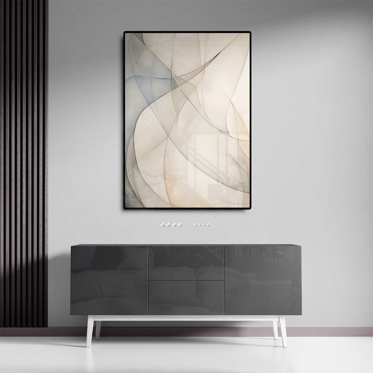 Zachte Lijnen Symfonie – staand kunstwerk voor modern interieur