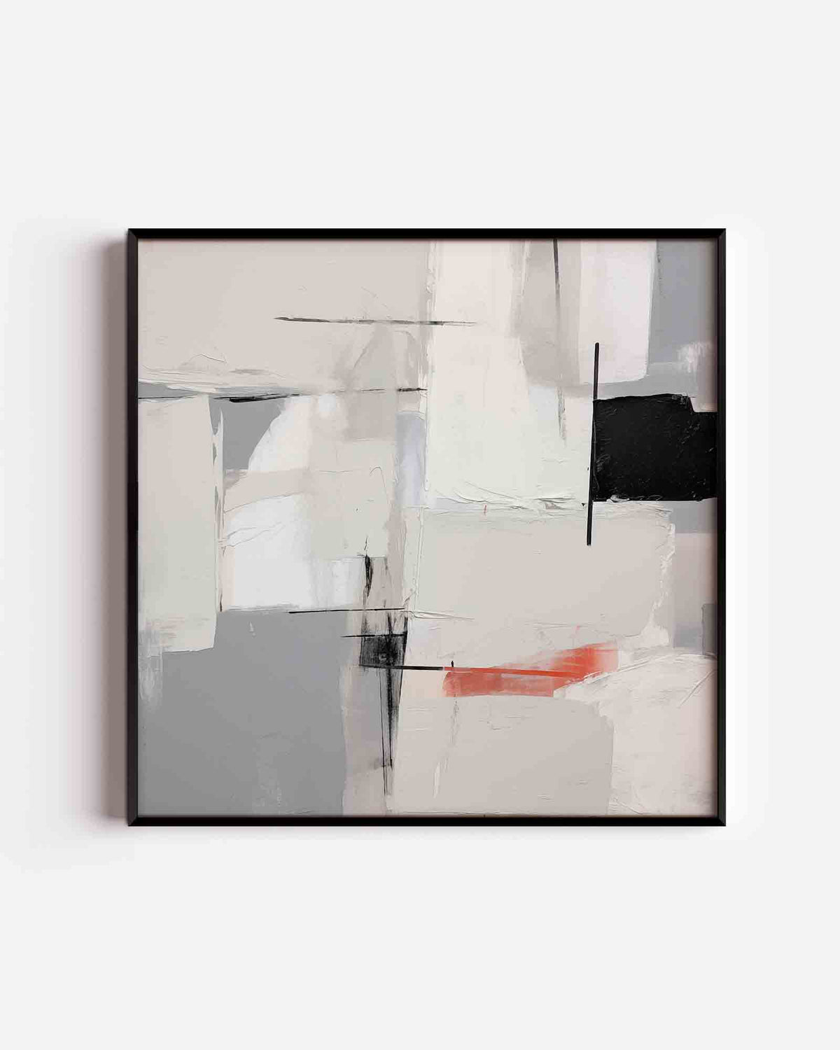 Abstracte vormen – zacht abstracte vierkante poster als wanddecoratie