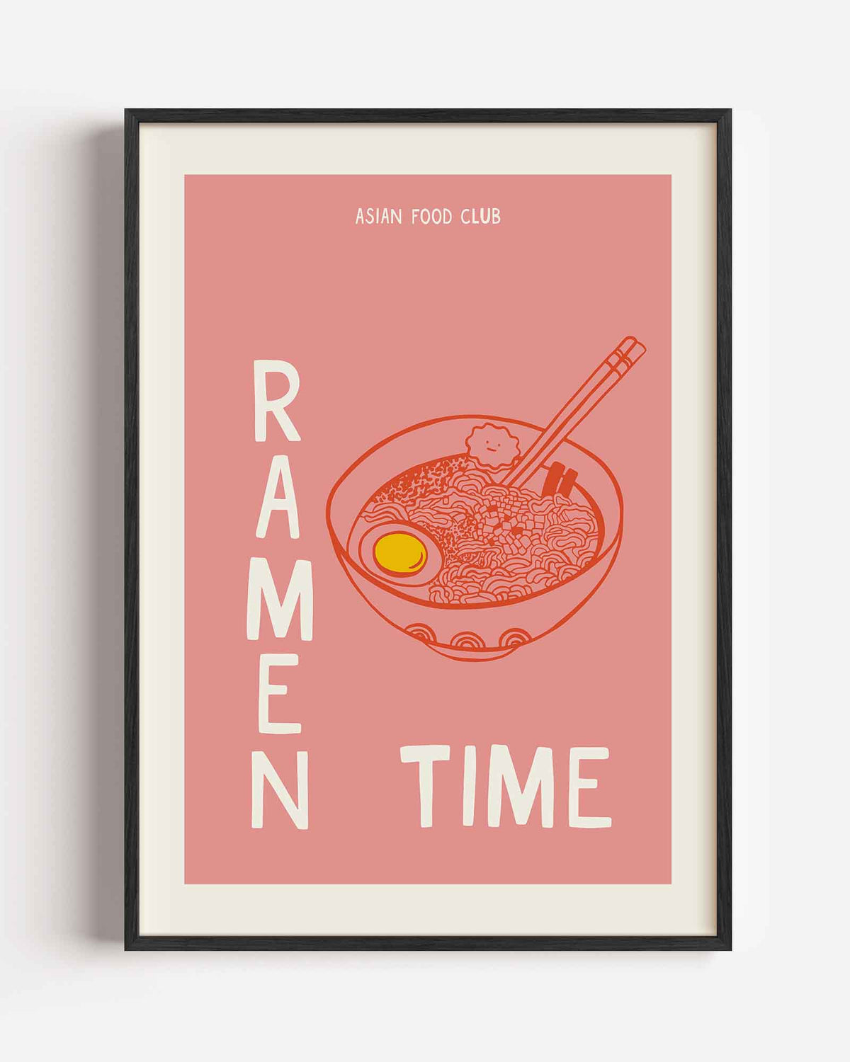Ramen time – Aziatische portret poster als wanddecoratie