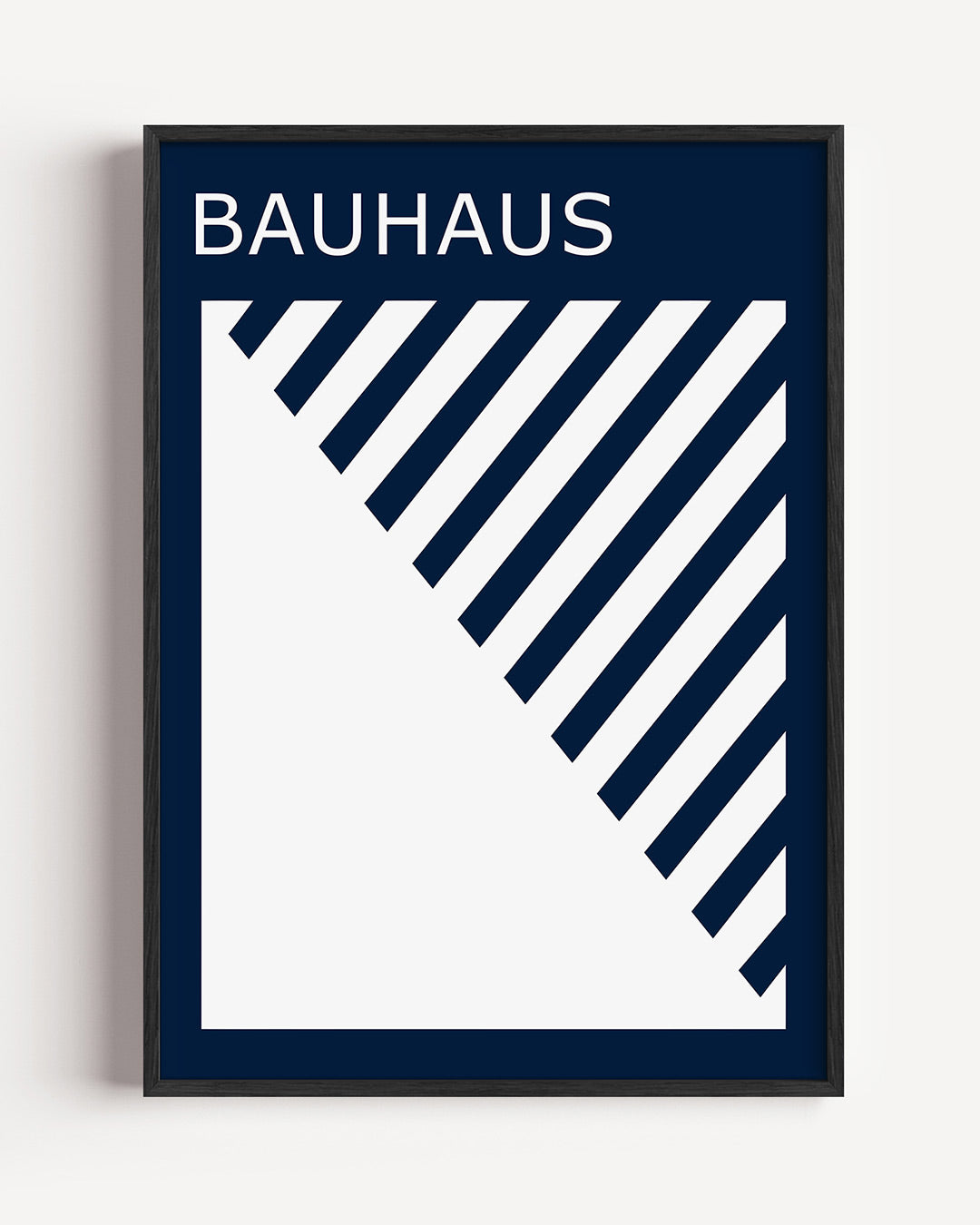 Diagonal lijnen – staande Bauhaus poster als wanddecoratie