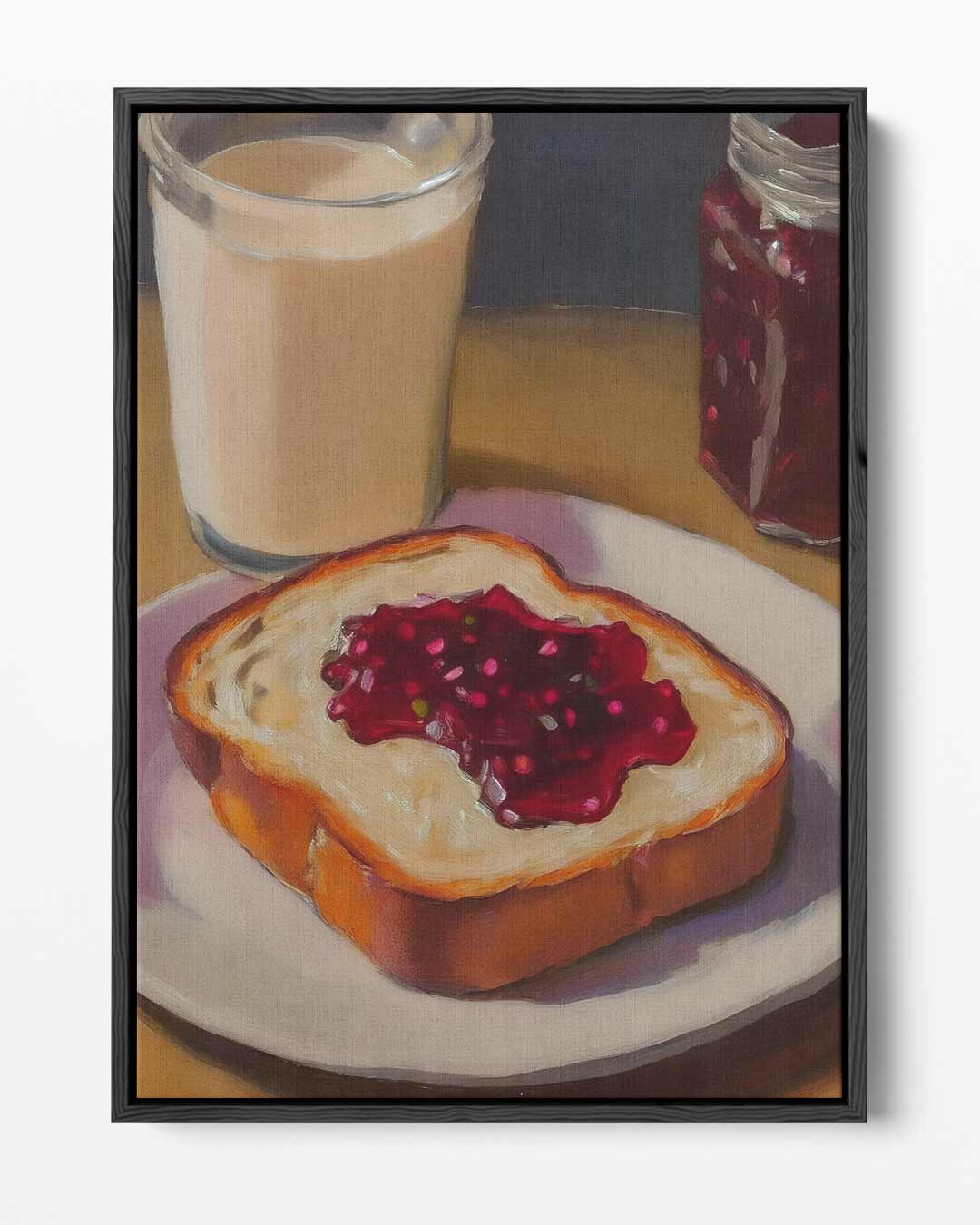 Ontbijtmoment met Jam – portret kunstwerk als wanddecoratie