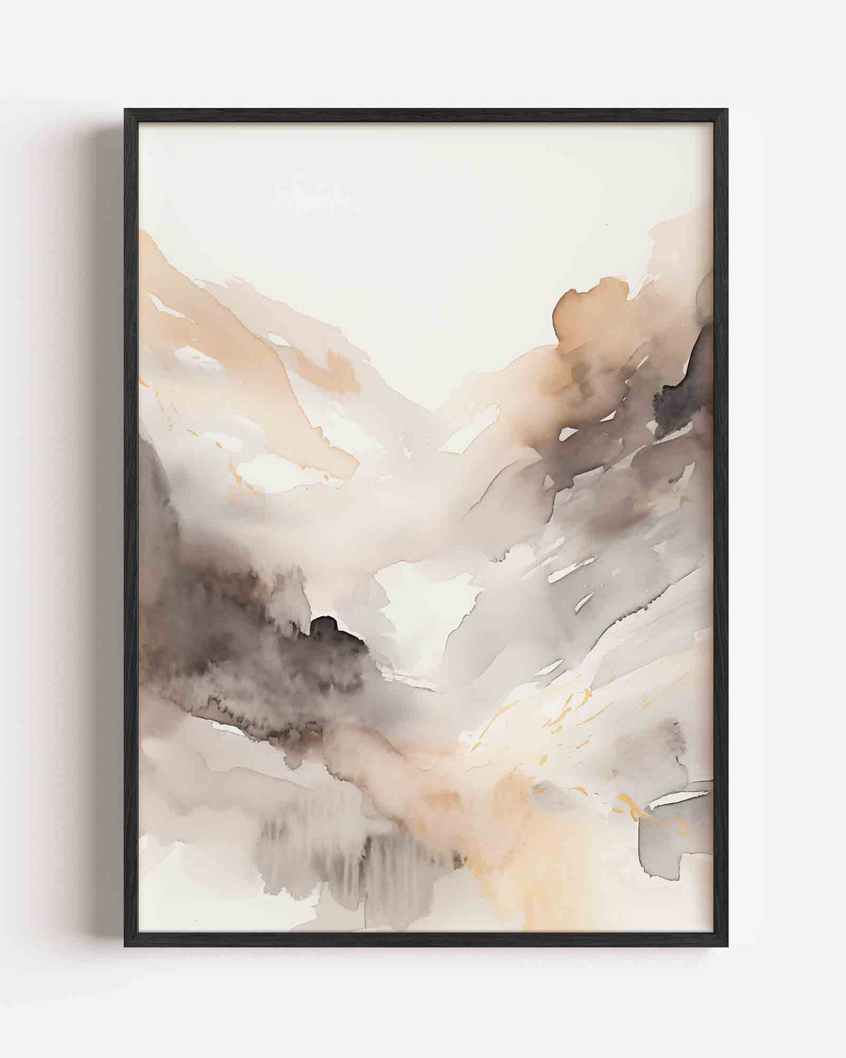 Abstracte bergen – natuur portret poster als wanddecoratie