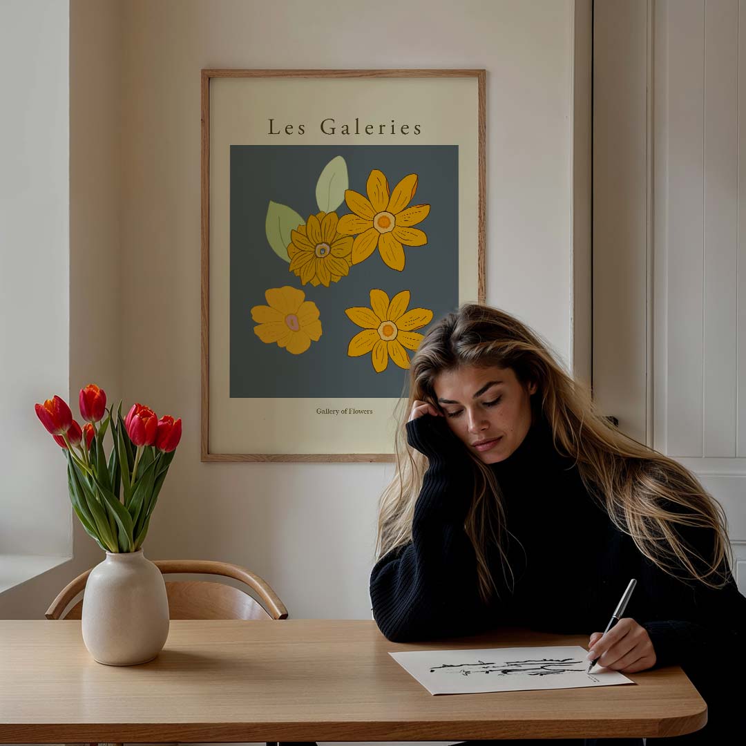 Bloemen Galerij – bloemen poster in staand formaat