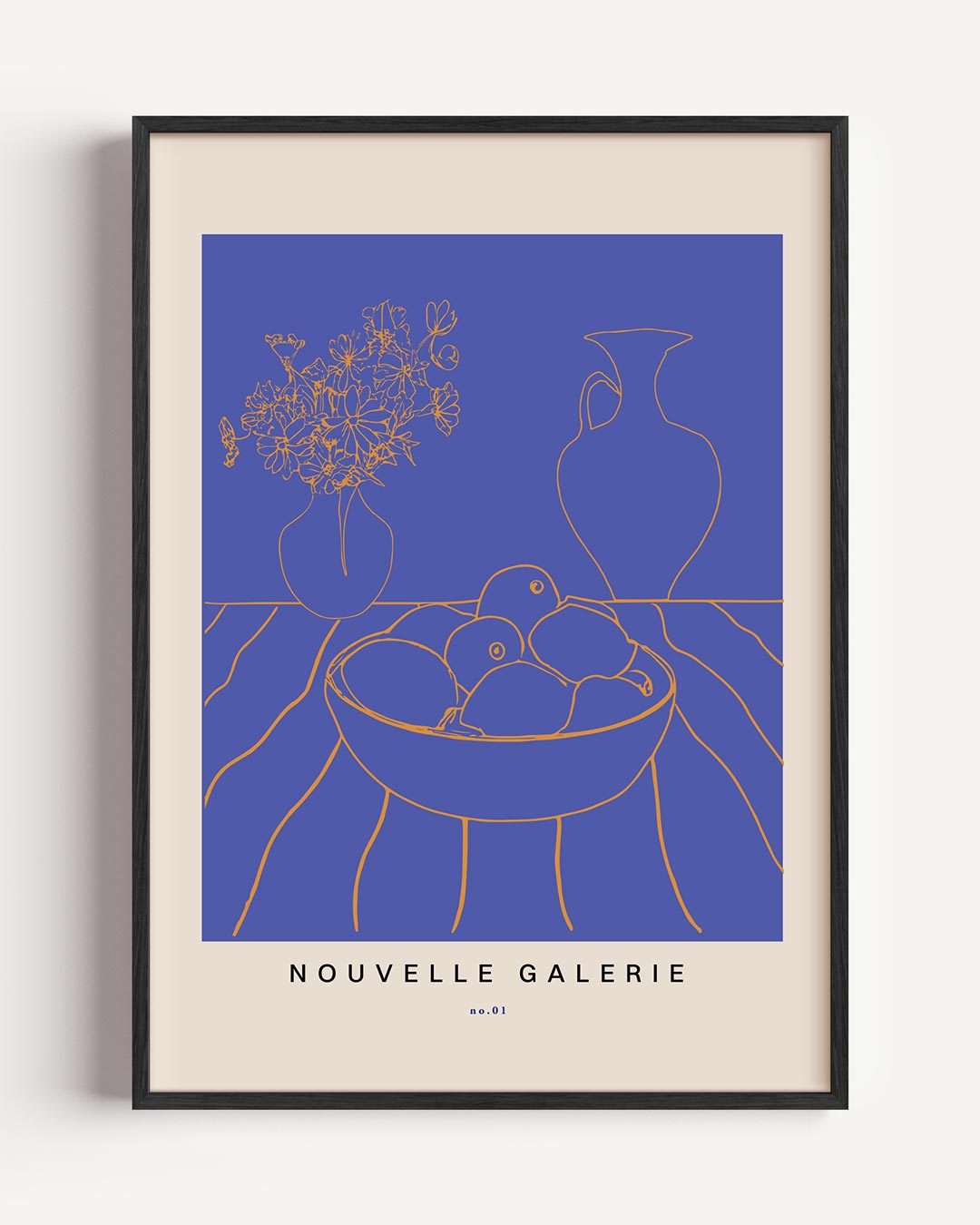 Moderne Elegantie – bloemen portret poster als wanddecoratie