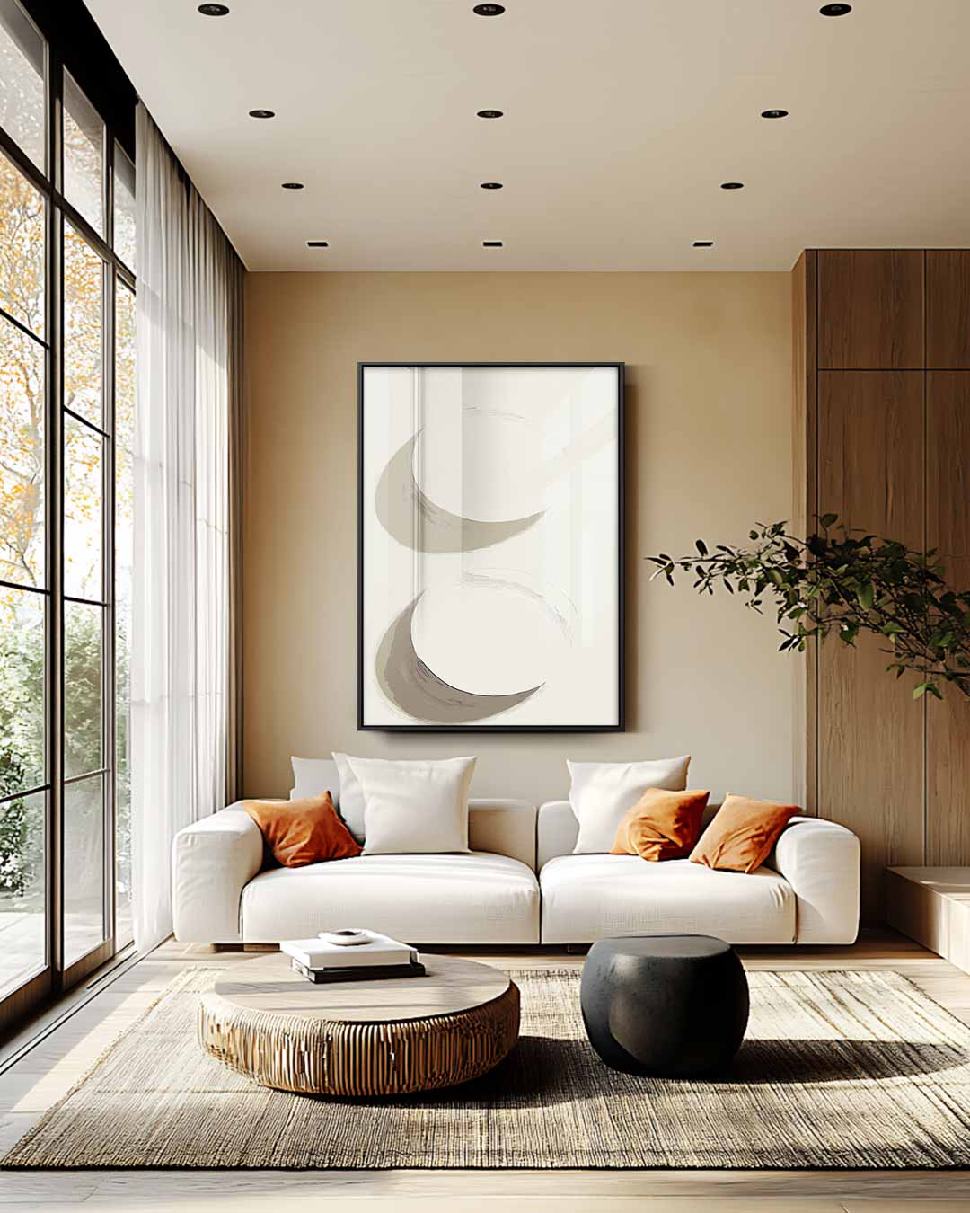 Dans van de Maan – staande wandkunst voor woonkamer of interieur