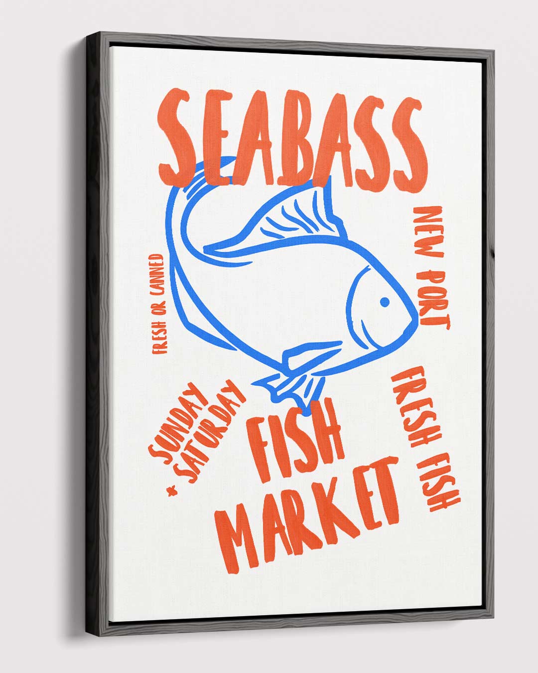 Vismarkt Poster – dibond kunstwerk als wanddecoratie