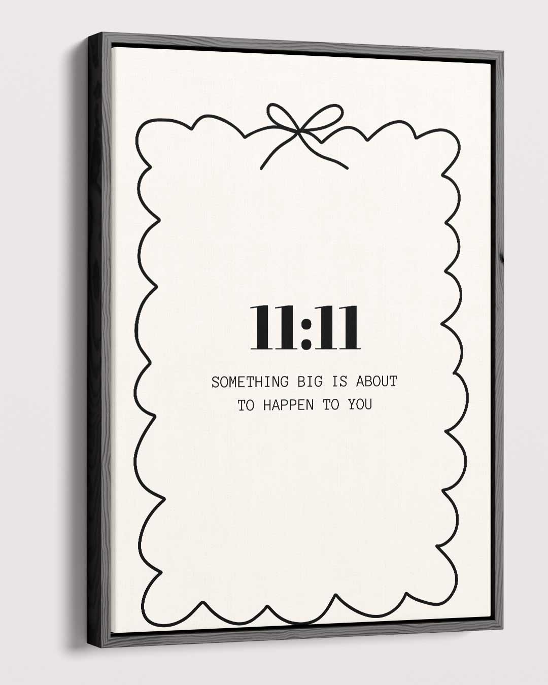 Inspirerende 11:11 – staande wandkunst voor woonkamer of interieur