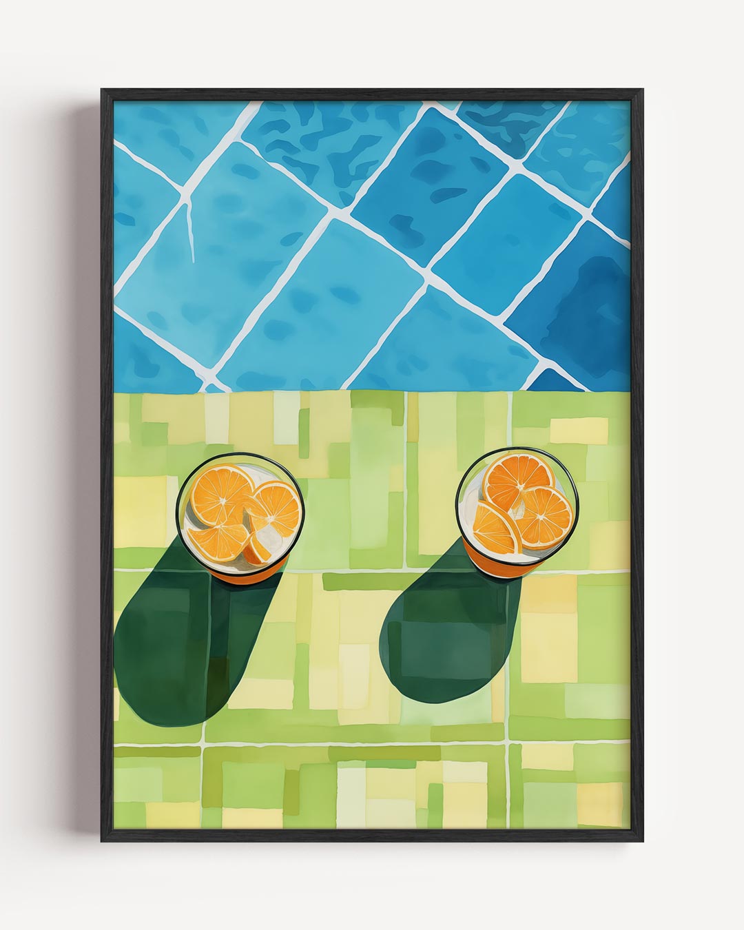Zomerse Citrus Vibes – zomer portret poster als wanddecoratie