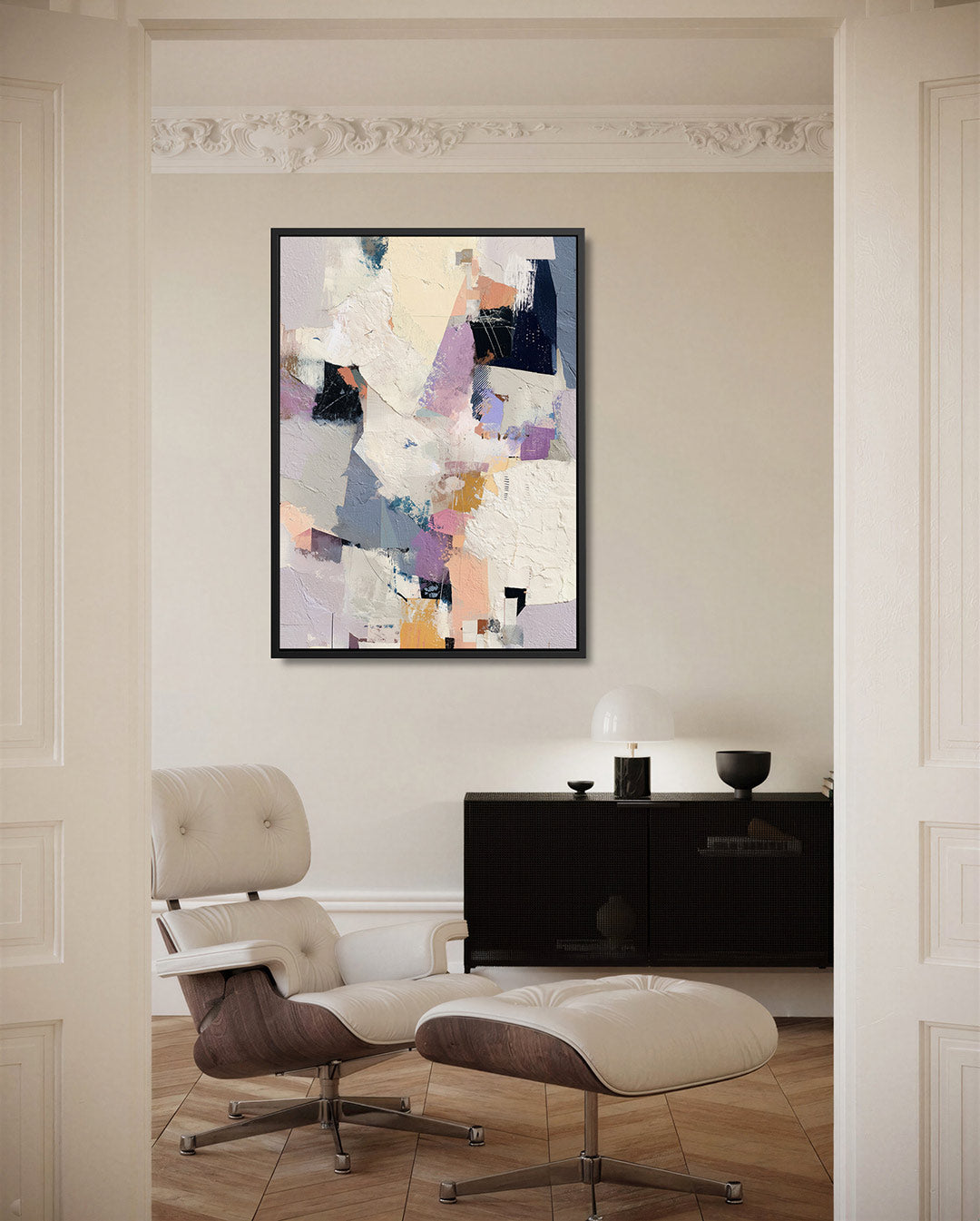 Kleurencompositie – moderne staande wandkunst