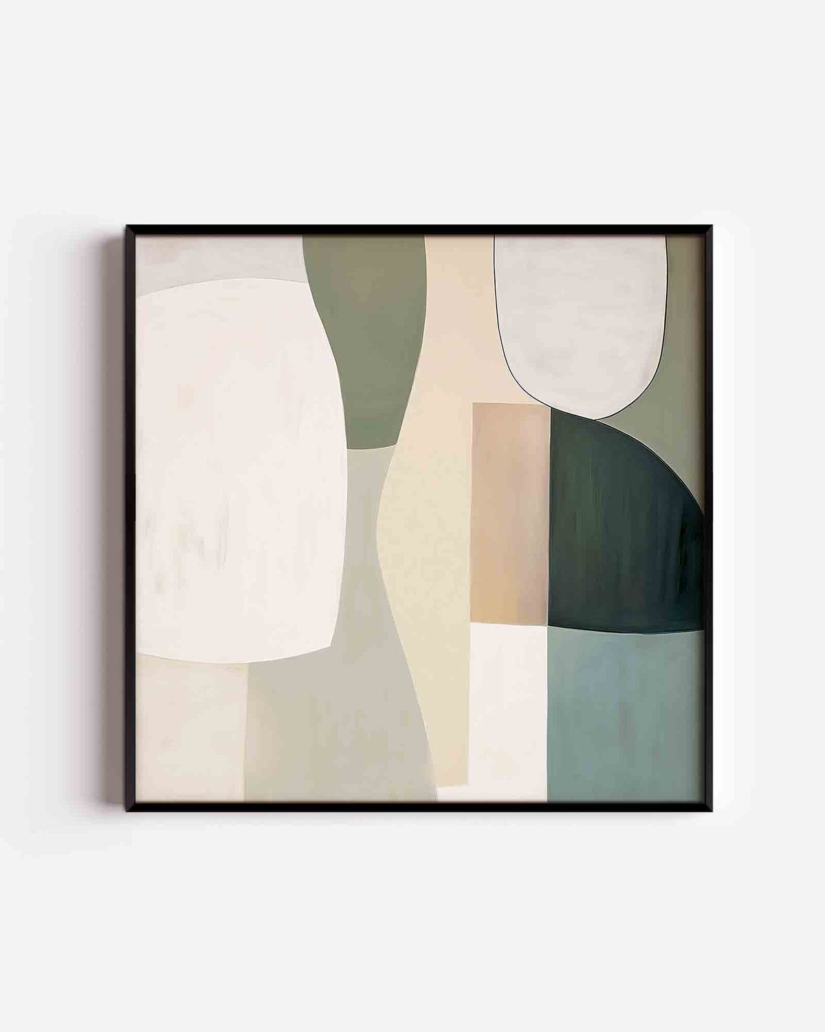 Abstracte vormen – abstracte vierkante poster als wanddecoratie