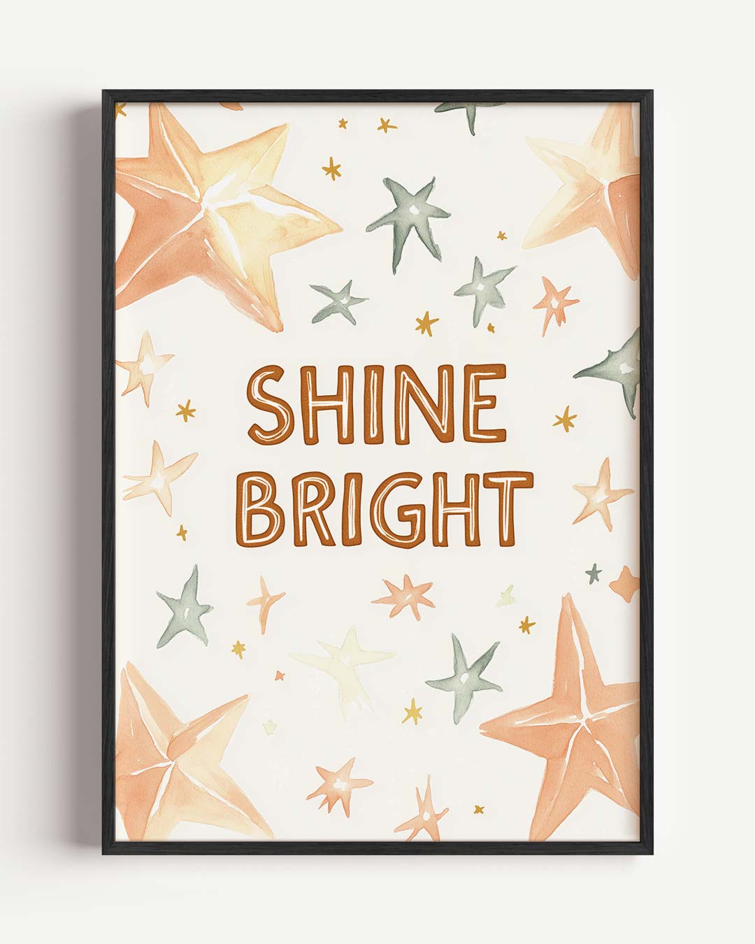 Inspirerende Sterren – kids portret poster als wanddecoratie