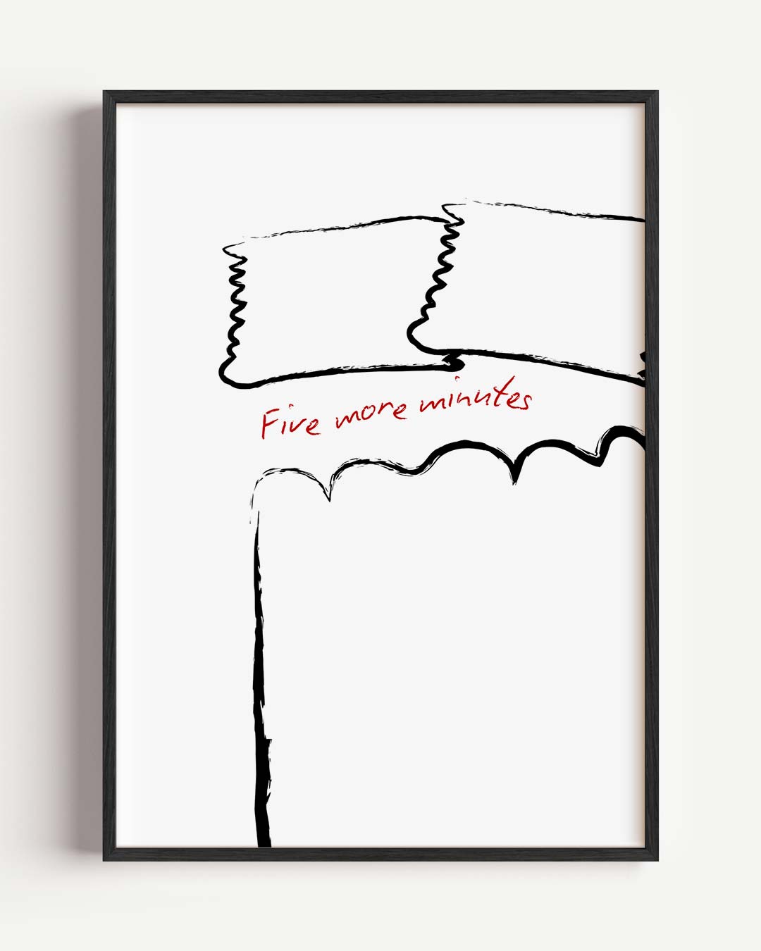 Relax and Snooze – zomer portret poster als wanddecoratie