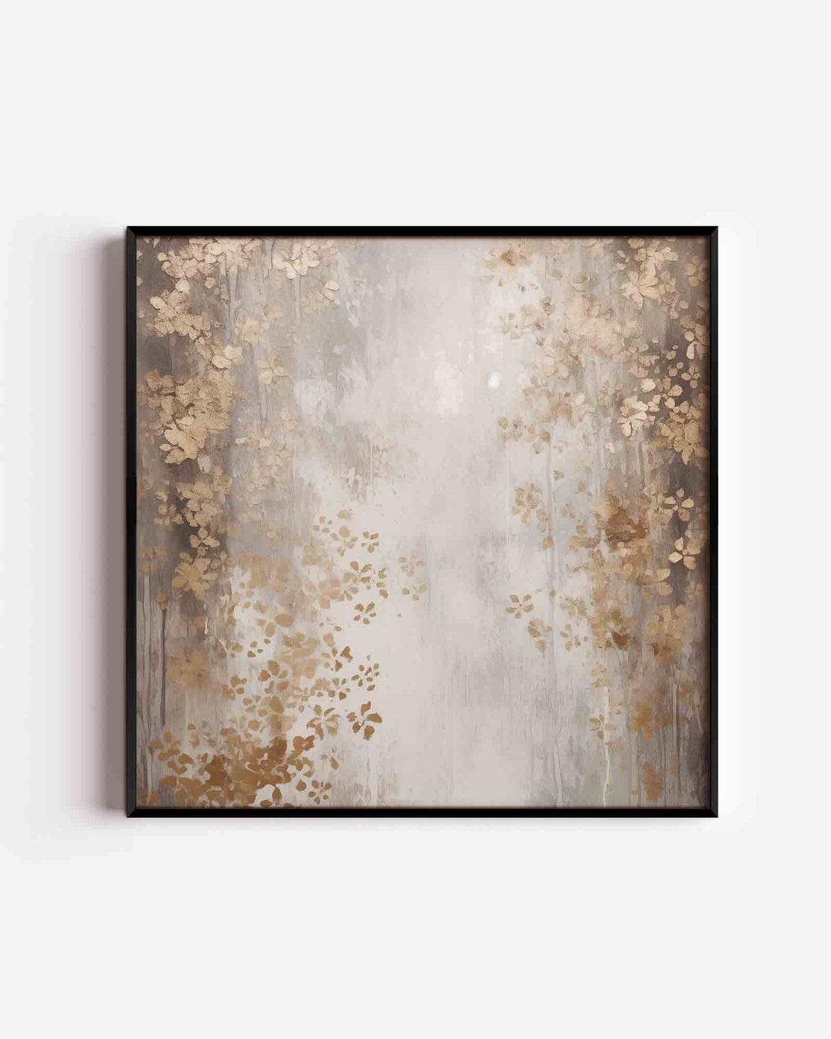 Bloemmotief – abstracte vierkante poster als wanddecoratie