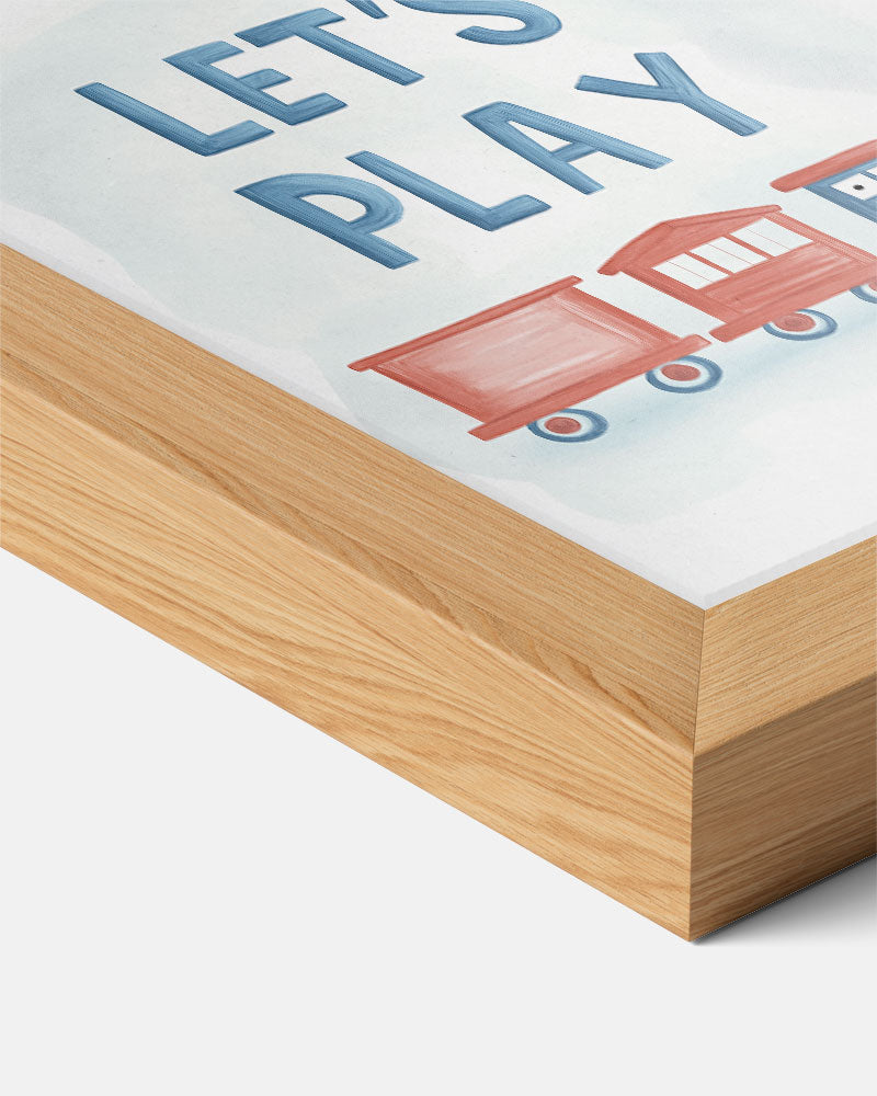Speelse Kindertrein – kids poster als vrolijke staande wanddecoratie