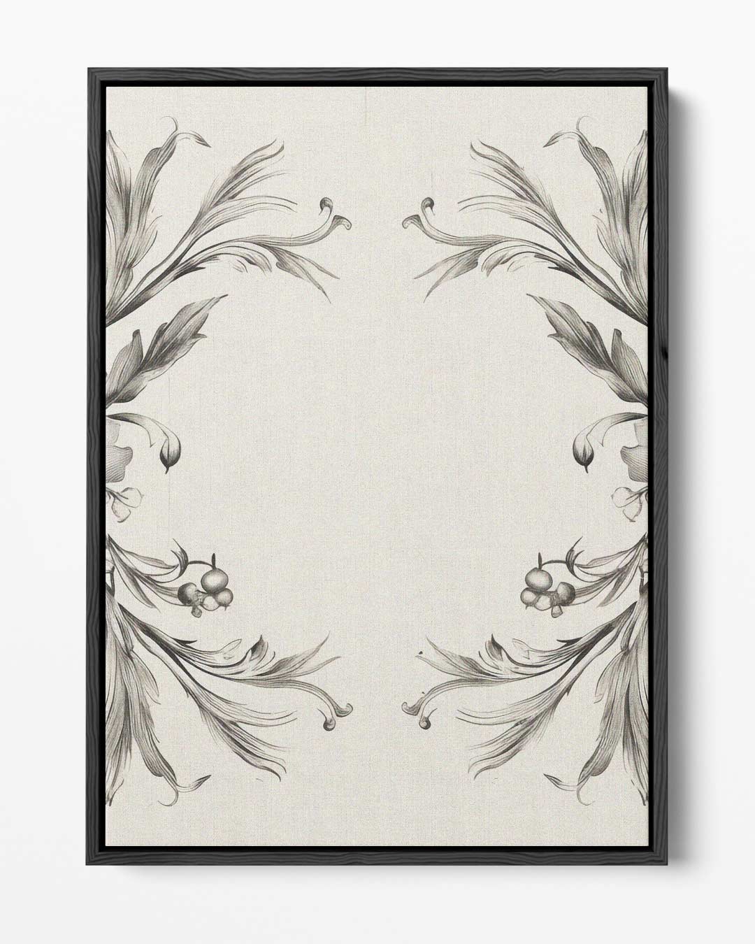 Elegante Bloemenillustratie – portret kunstwerk als wanddecoratie