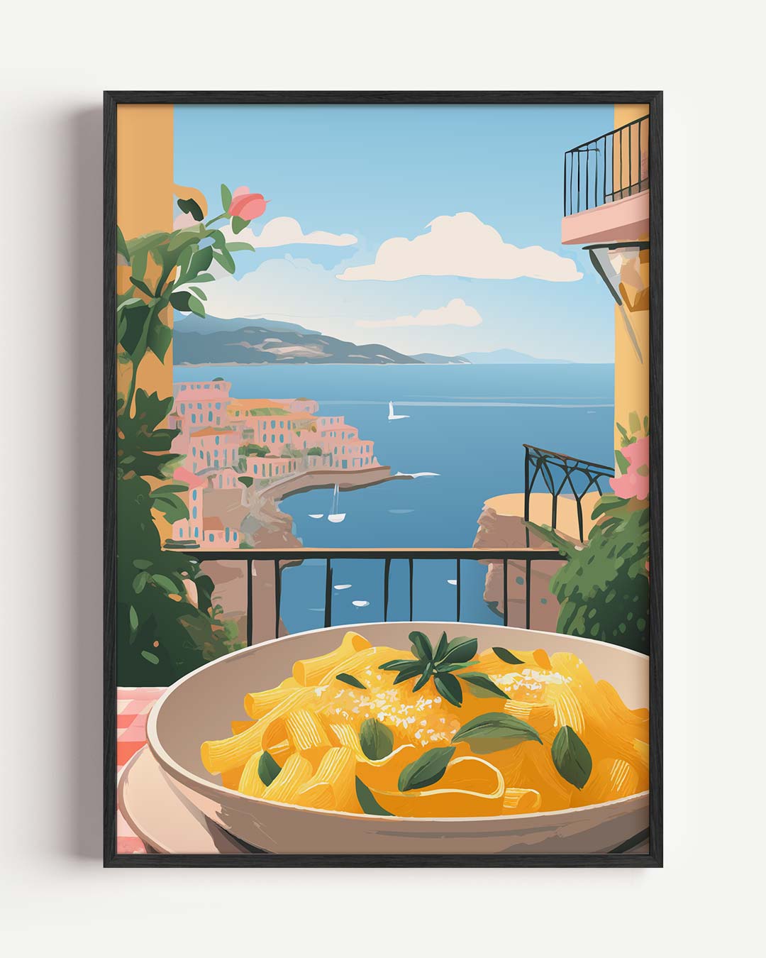 Mediterrane Pracht aan de Muur – keuken portret poster als wanddecoratie