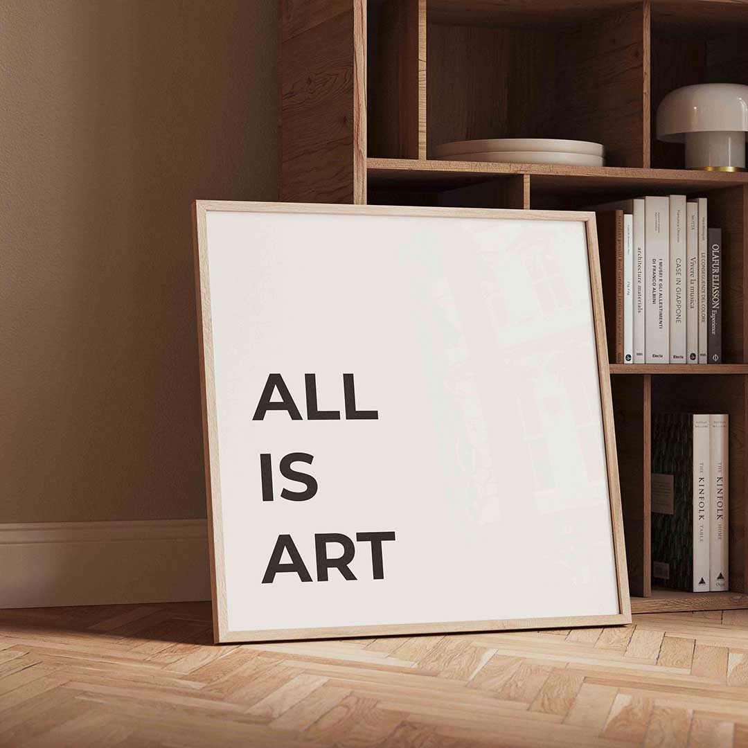 All is art – moderne wandkunst met kleur en vormen als poster