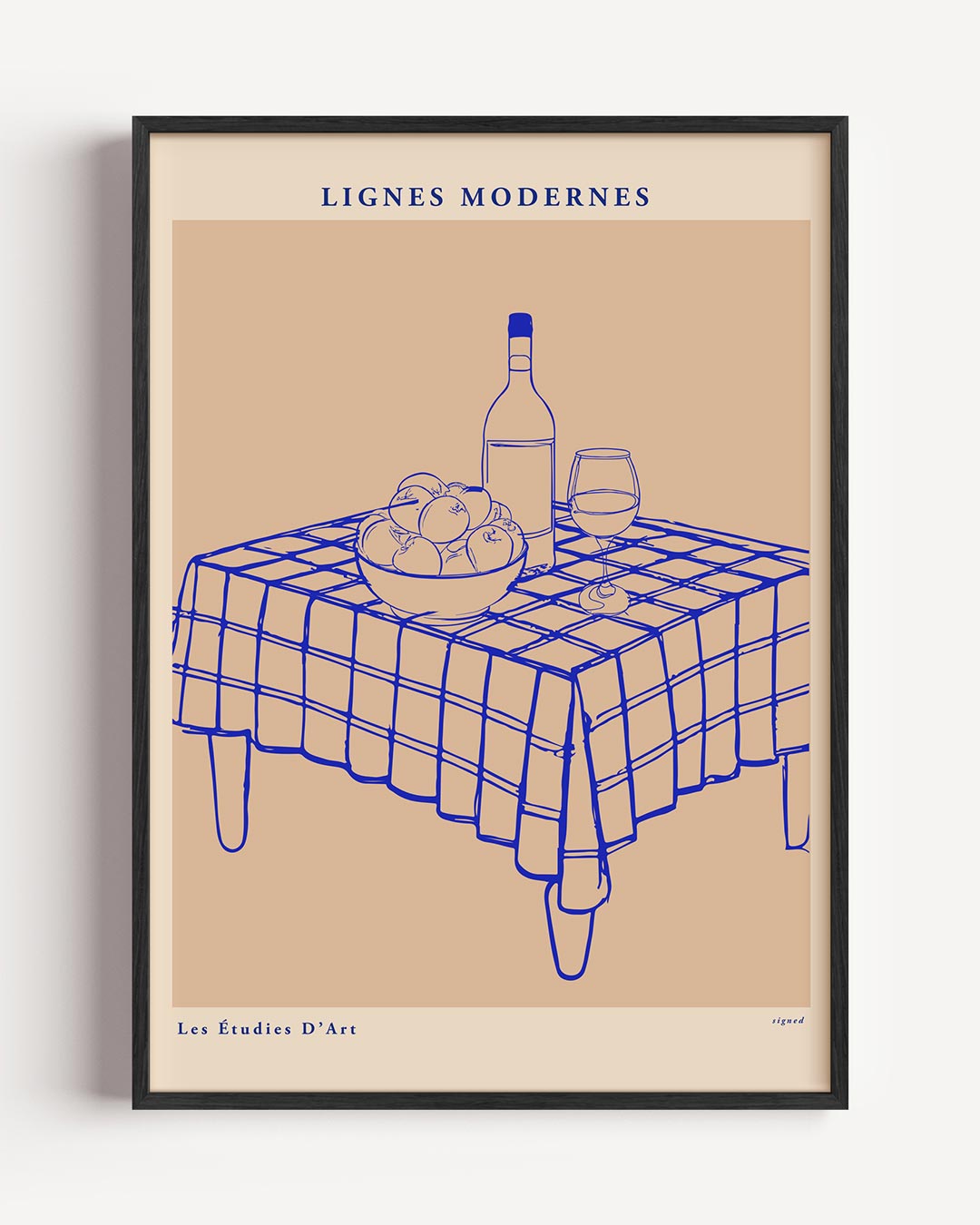 Moderne Tafelscène – keuken portret poster als wanddecoratie