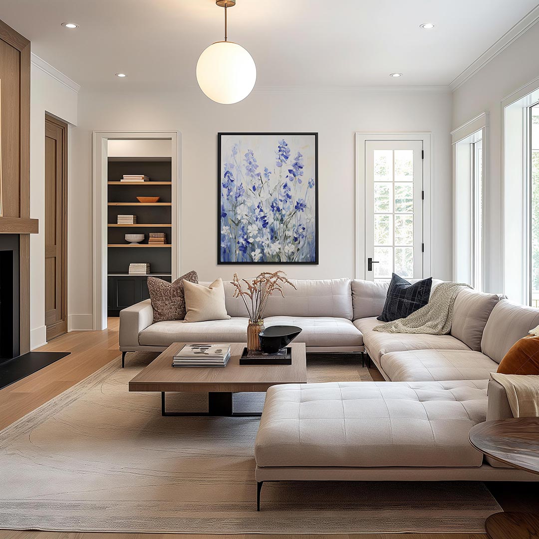 Bloemrijke harmonie – decoratief kunstwerk voor aan de muur