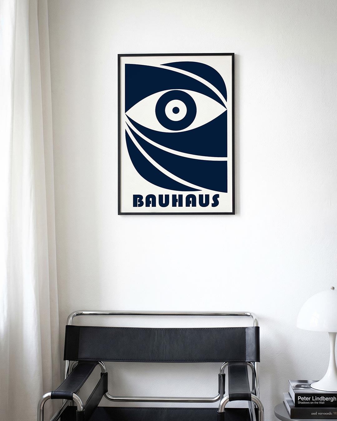 Oog en lijnen – moderne Bauhaus wandkunst als poster