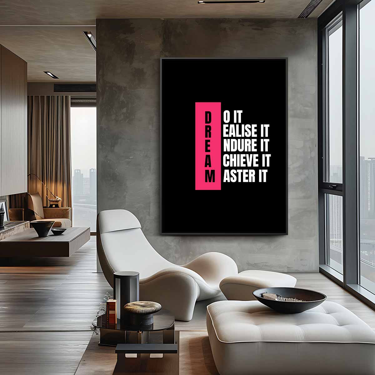 Inspirerende Dromen – plexiglas wanddecoratie in portret formaat