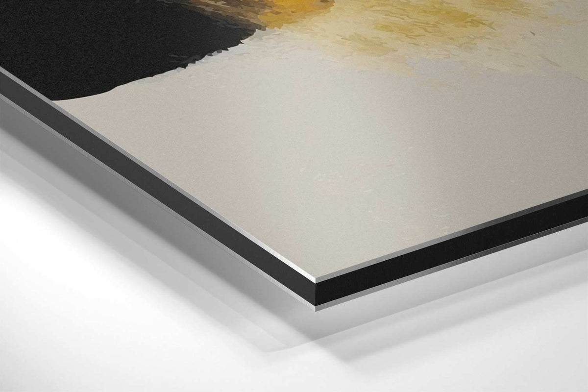 Stroom van Oker – canvas kunstwerk als wanddecoratie