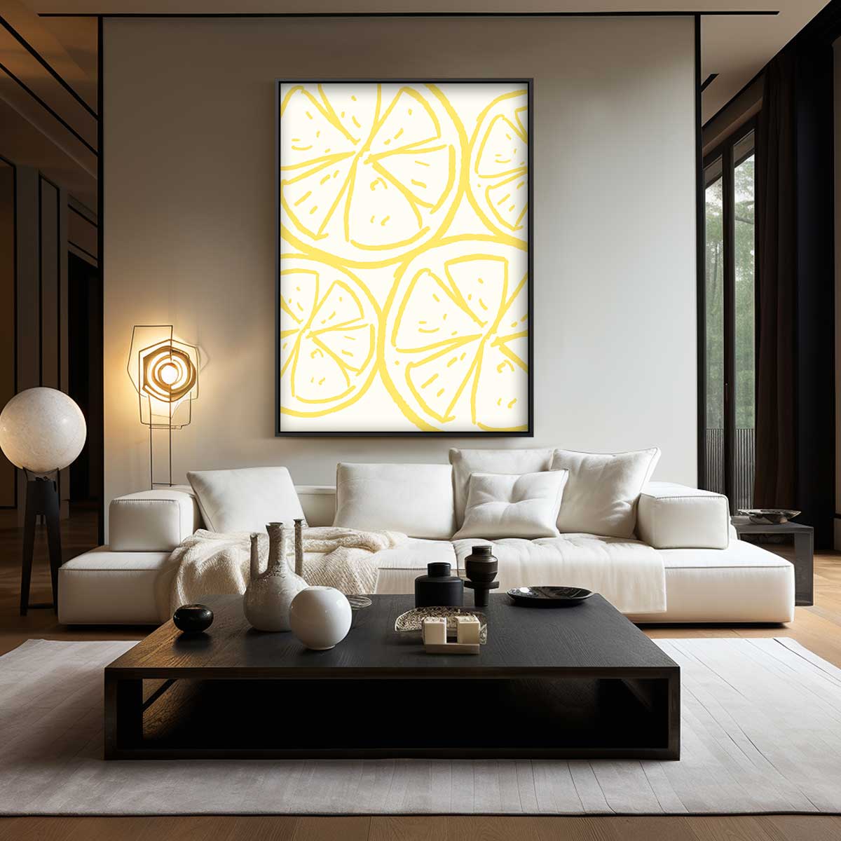Citrus Zomer – plexiglas wanddecoratie in portret formaat