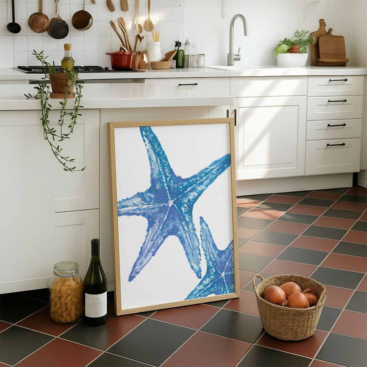 Blauwe Zeesterren – dieren portret poster, afbeelding 7