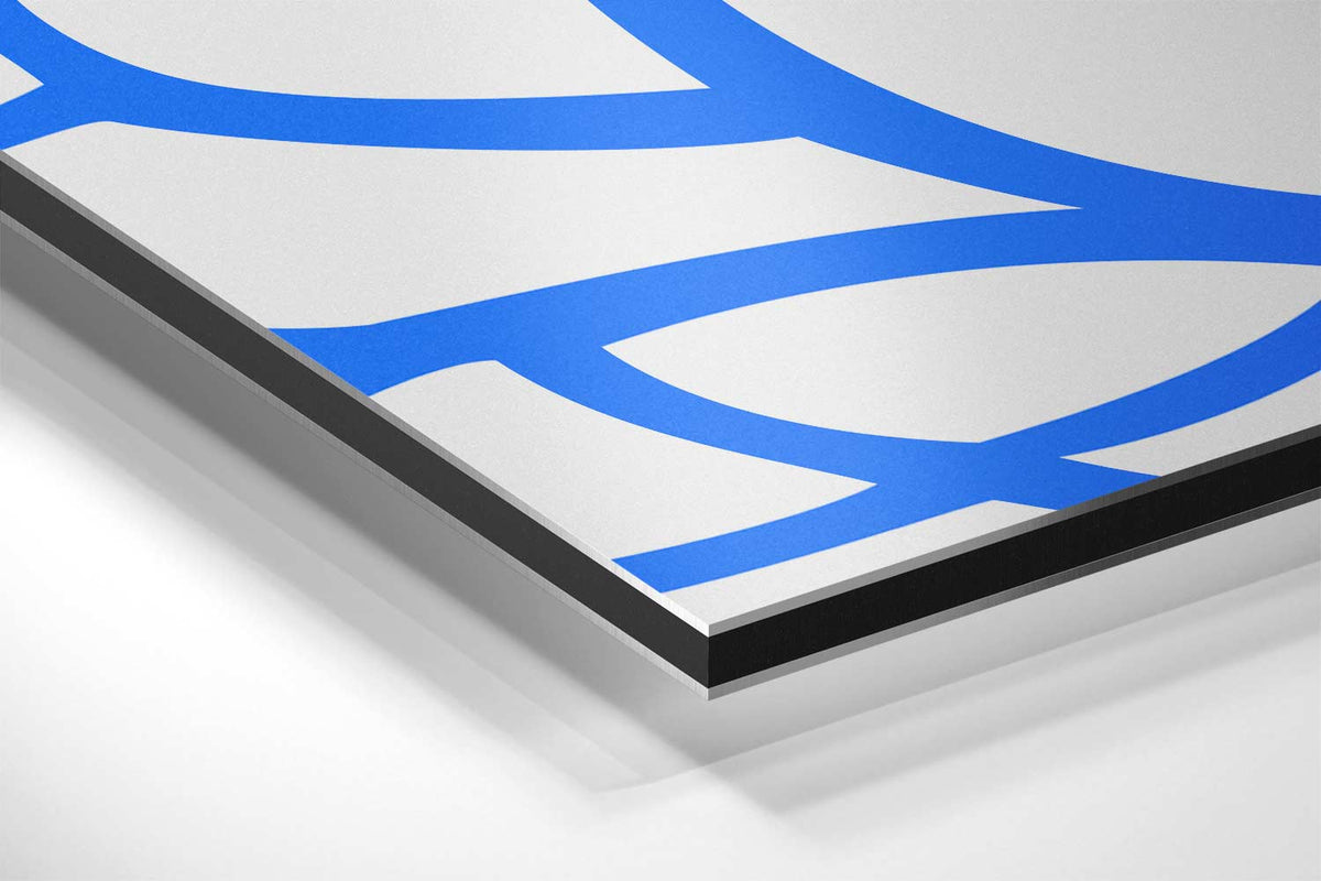Abstract Blauw Kunstwerk – canvas kunstwerk als wanddecoratie