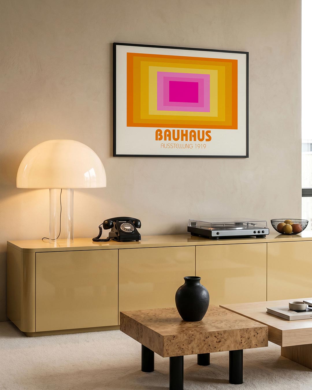 Kleurvlakken ritme – moderne Bauhaus wandkunst als poster