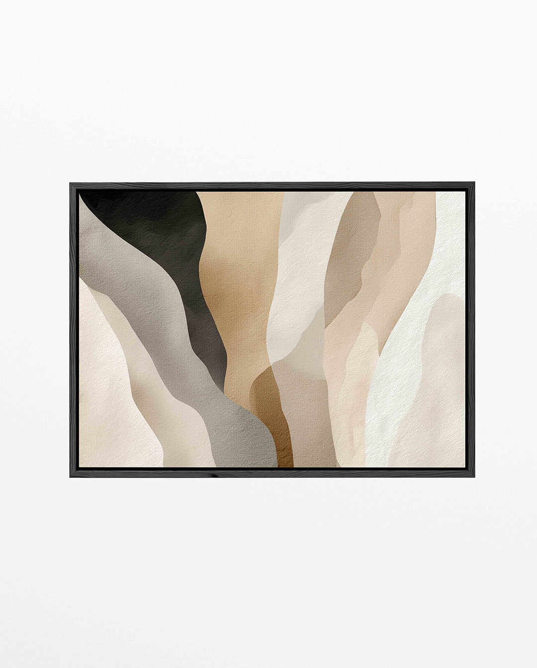 Organische vormen – Liggende wanddecoratie – liggend abstract kunstwerk