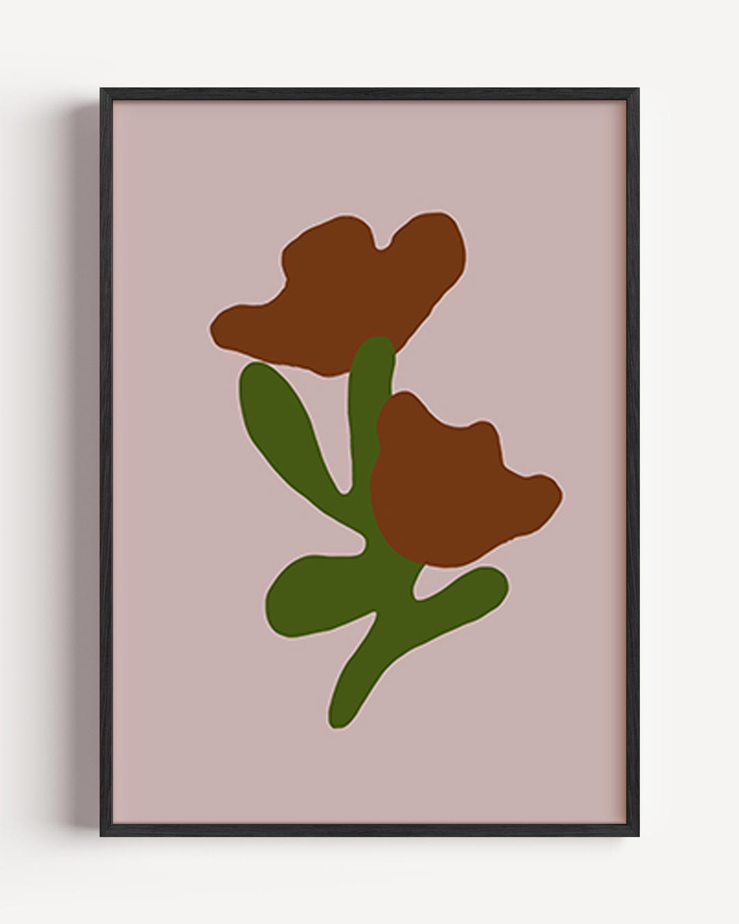 Bloemrijk Minimalisme – kleurrijke abstracte portret poster als wanddecoratie