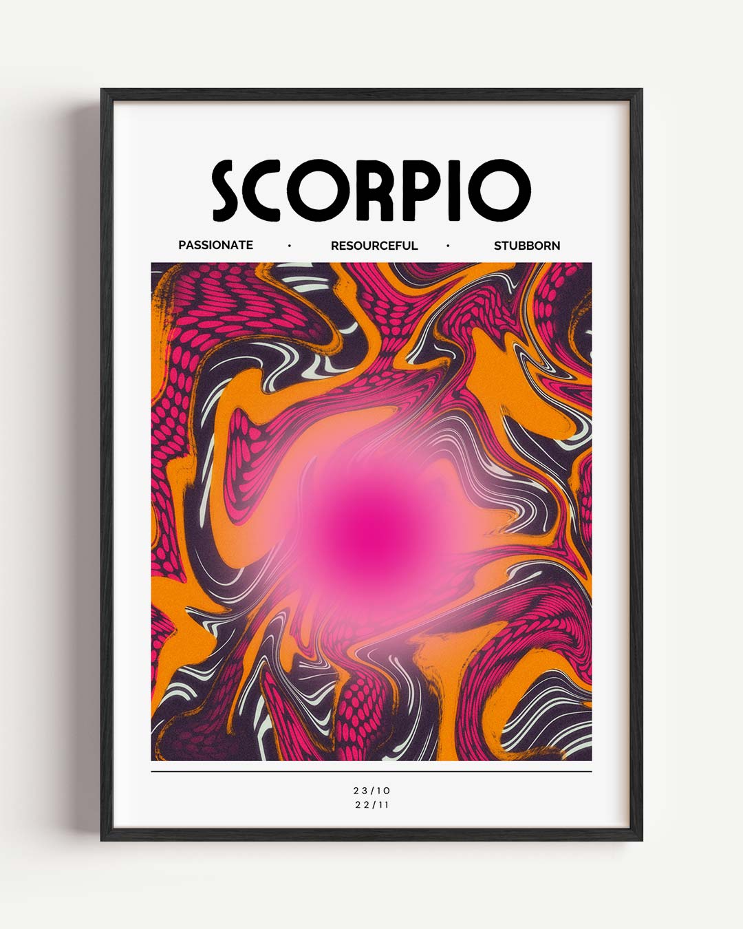 Scorpio Abstracte – mindful portret poster als wanddecoratie