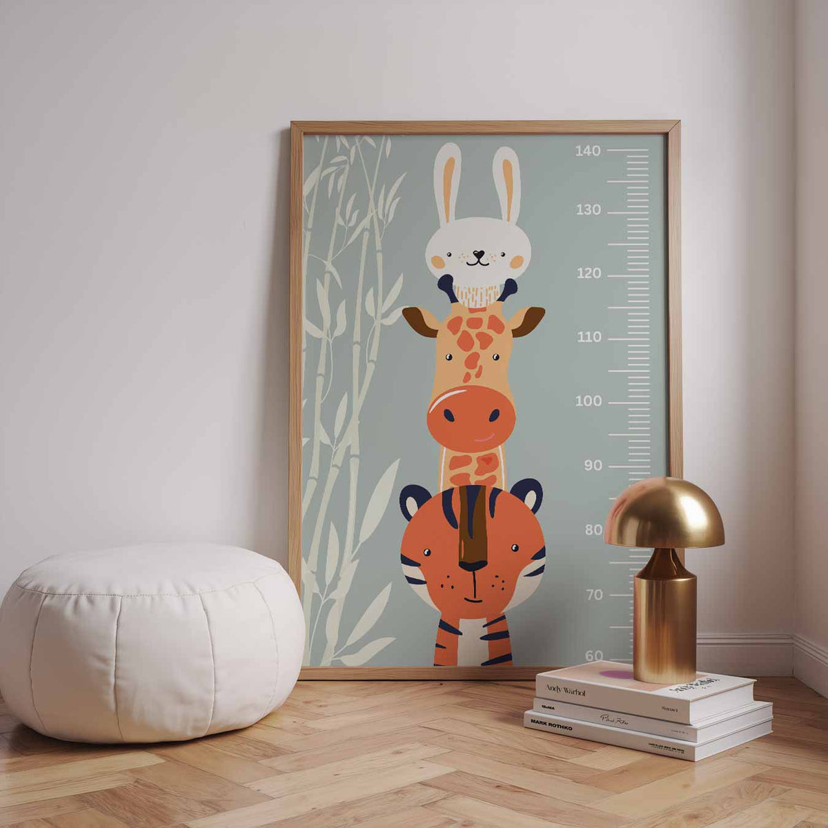 Dierenmeting Groeiposter – speelse wandkunst als portret kinderposter