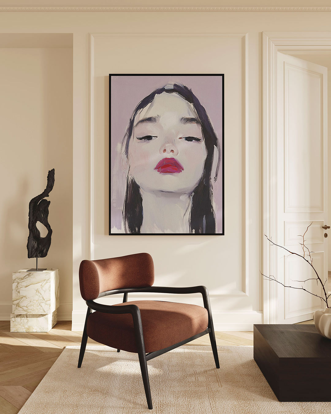 Portret – staand wanddecoratie kunstwerk