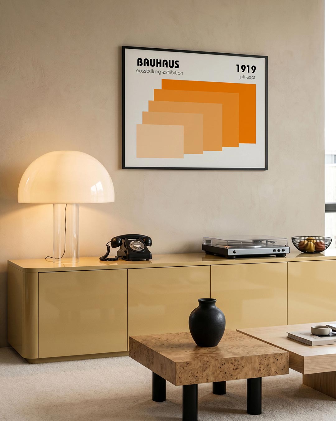 Vorm en kleur – moderne Bauhaus wandkunst als poster