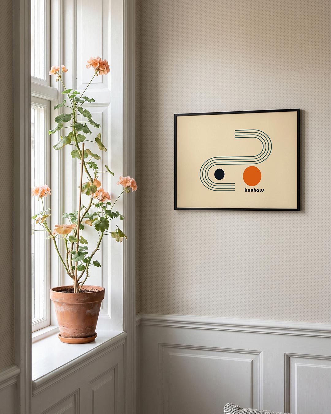 Abstracte – liggende Bauhaus poster voor aan de muur