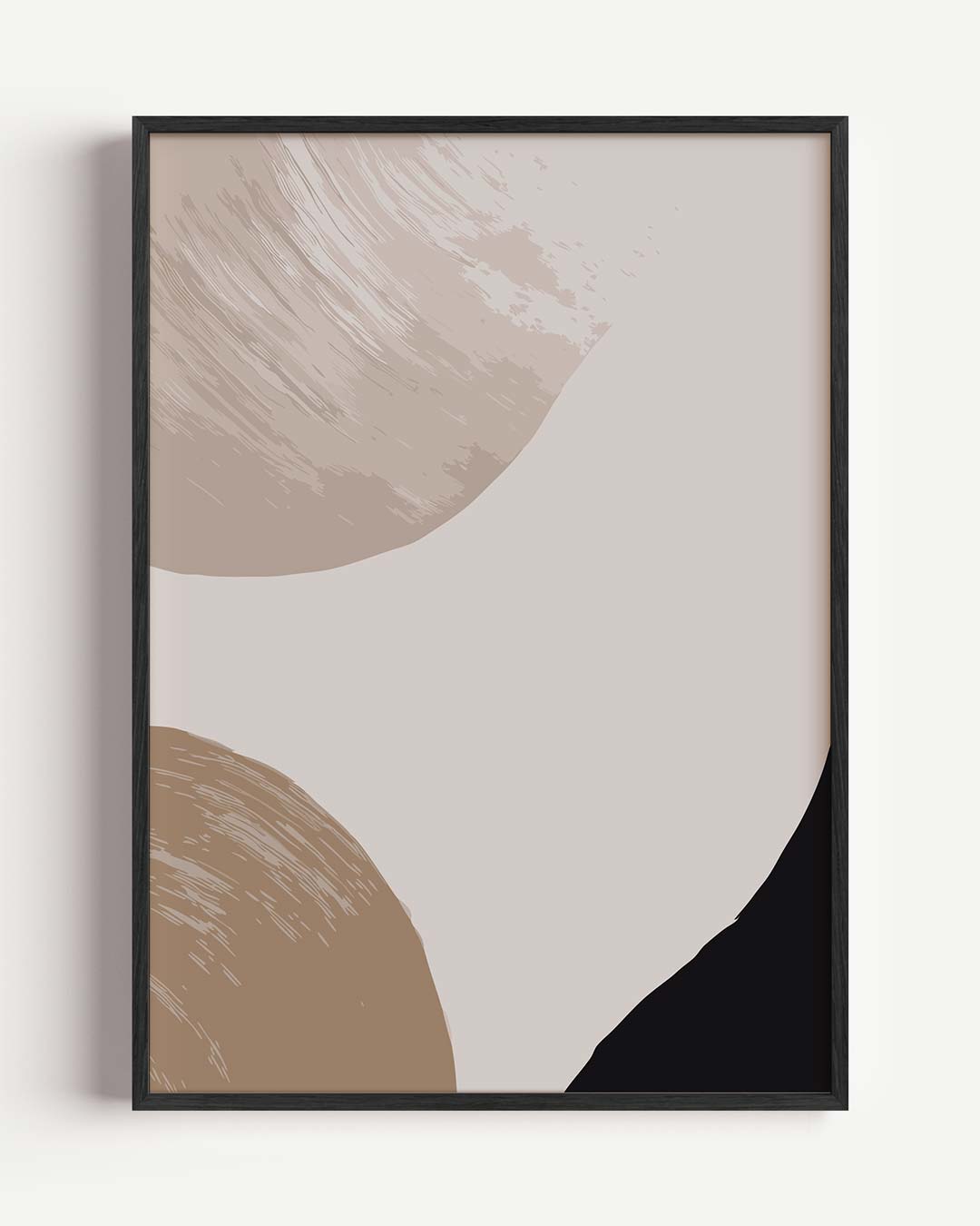 Abstracte Aardetinten – kleurrijke abstracte portret poster als wanddecoratie