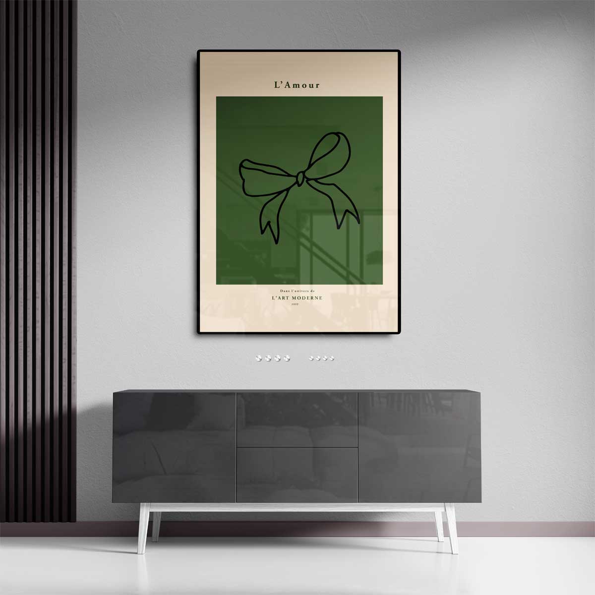 Moderne Strik – staande wandkunst voor woonkamer of interieur