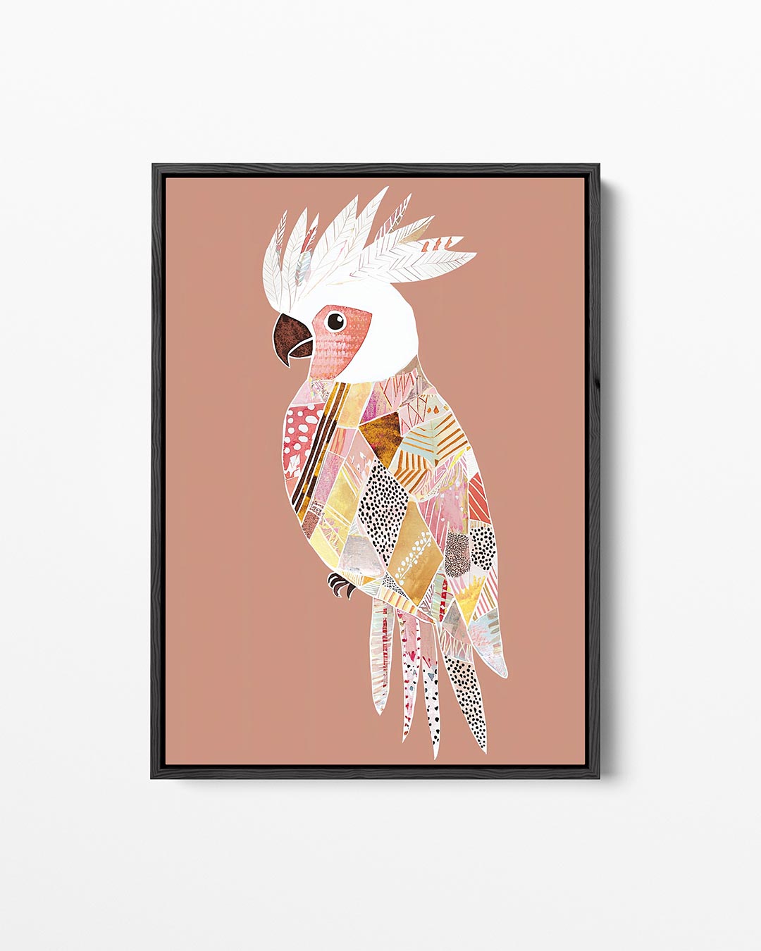 Vrolijke papegaai – staand wanddecoratie kunstwerk