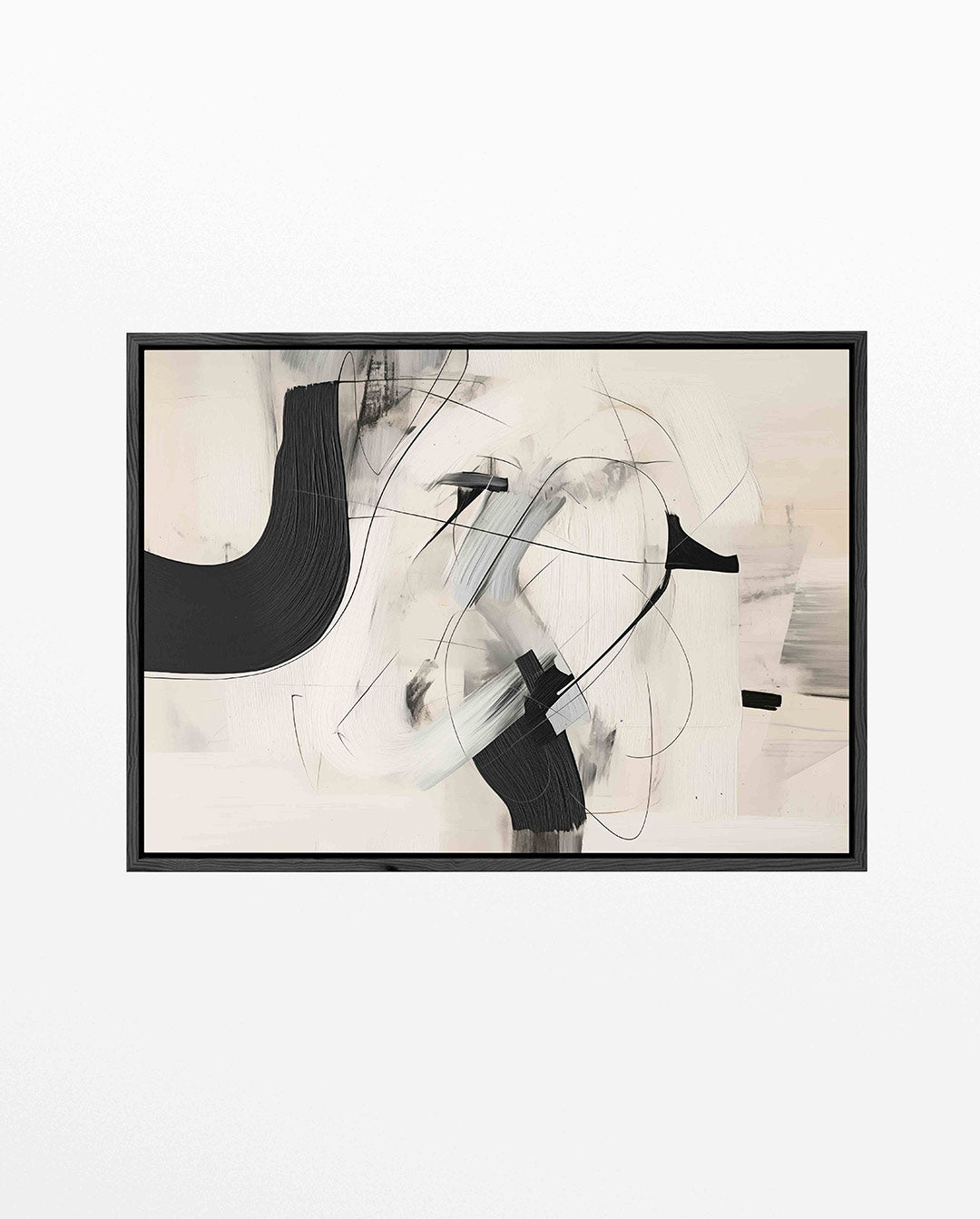 Dynamische lijnen compositie – Lijnen – liggend wanddecoratie kunstwerk
